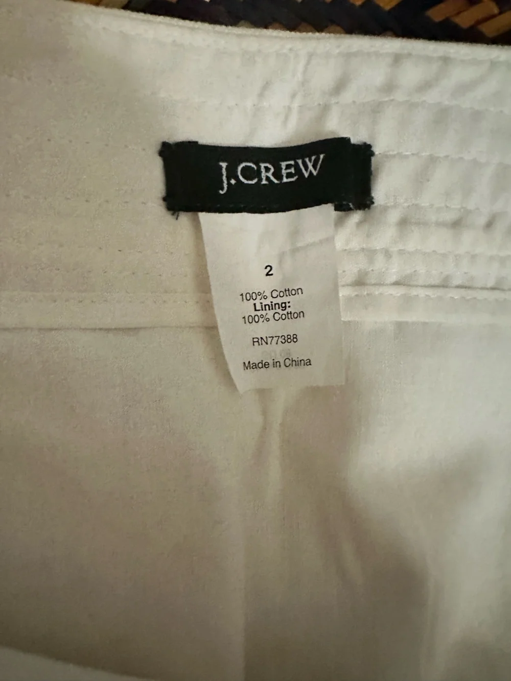 J. Crew White Linen Beach Swim Cover-Up with Colorful Surf Graphic